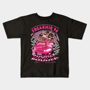 Freaknik 1996 Bounce Shawty Bounce! Pink Colorway Kids T-Shirt